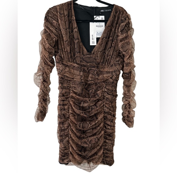 Snake Print Zara Dress - Picture 1 of 6